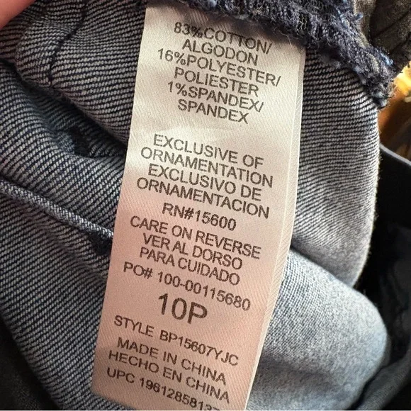 Democracy Ab Solution Blue Booty Lift Straight Leg Jeans Country Western Rodeo - Picture 13 of 14